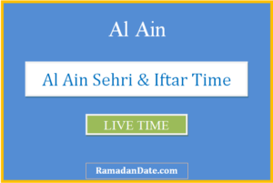 al ain sehri time today iftar time in al ain