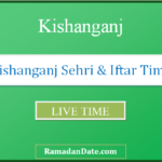 kishanganj sehri time today iftar time